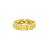 Rivière 18kt Yellow Gold 11ctw Fancy Intense Yellow Diamond Flexible Band, GIA Certified