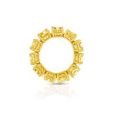 Rivière 18kt Yellow Gold 11ctw Fancy Intense Yellow Diamond Flexible Band, GIA Certified