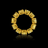 Rivière 18kt Yellow Gold 11ctw Fancy Intense Yellow Diamond Flexible Band, GIA Certified