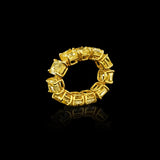 Rivière 18kt Yellow Gold 11ctw Fancy Intense Yellow Diamond Flexible Band, GIA Certified