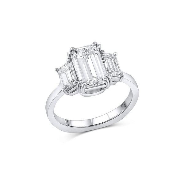 Rivière Platinum 2.01ct Emerald-Cut Diamond Ring, GIA Certified