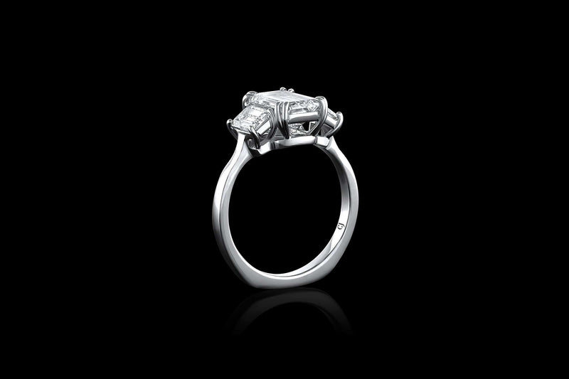 Rivière Platinum 2.01ct Emerald-Cut Diamond Ring, GIA Certified