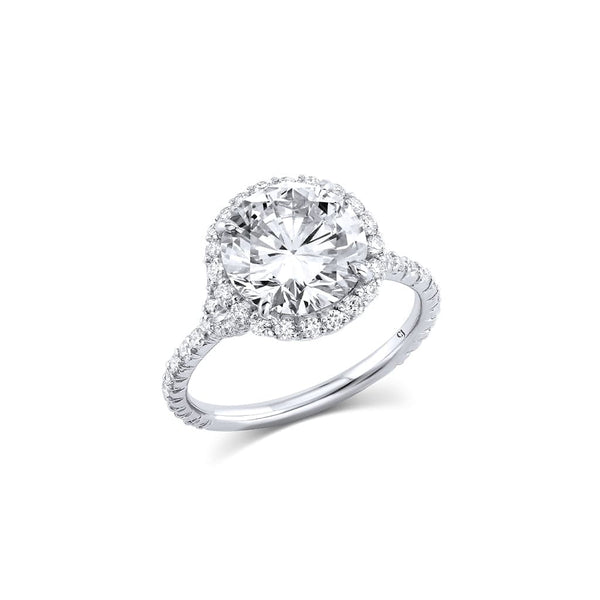 Rivière Platinum 3.02ct Round Brilliant Cut Diamond Ring, GIA Certified