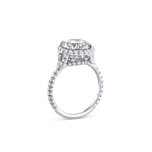 Rivière Platinum 3.02ct Round Brilliant Cut Diamond Ring, GIA Certified