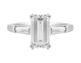 2ct Internally Flawless Emerald Cut Diamond Ring