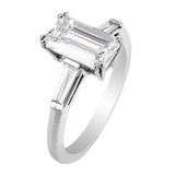 2ct Internally Flawless Emerald Cut Diamond Ring