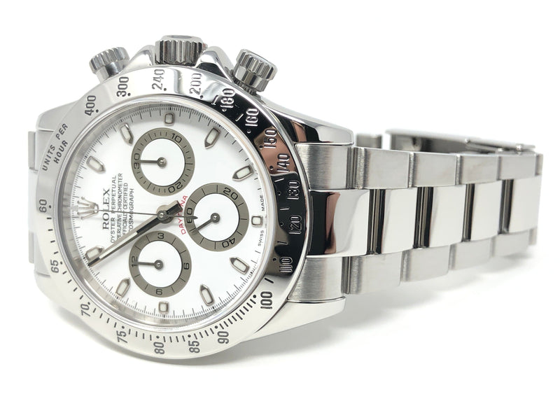 Rolex Daytona White Dial Chronograph 116520 - Pre-Owned