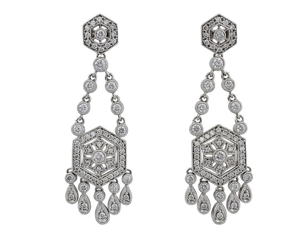 Diamond Dangle Earrings