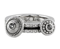 Carrera Y Carrera Pasodable 18k White Gold Diamond 2 Moving Disk Ring