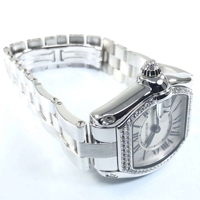 Cartier Roadster Small 18KT WG Factory Diamonds WE5002X2 - Certified Pre-Owned