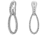 Diamond Pear Drop Earrings