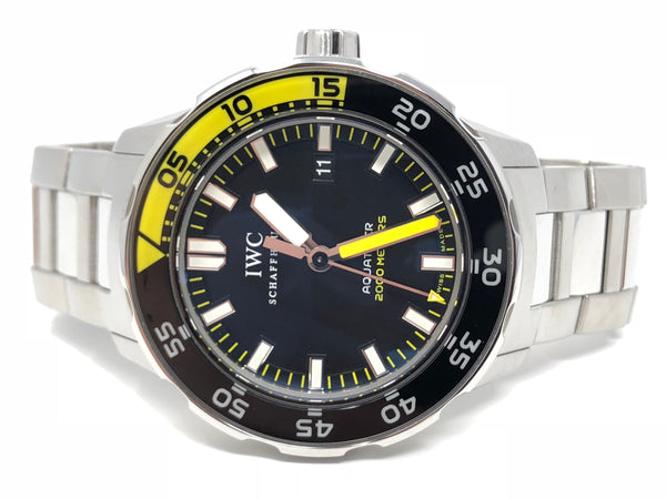 IWC Aquatimer 2000 44MM Steel Black & Yellow IW356801 - Certified Pre-Owned