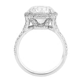 GIA-certified 4ct Round Diamond Ring