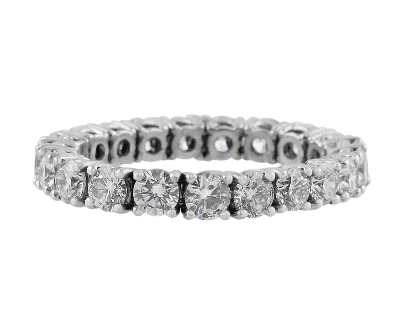 Rivière 18K White Gold 2.99ctw Diamond Flexible Ring – CJ Charles Jewelers