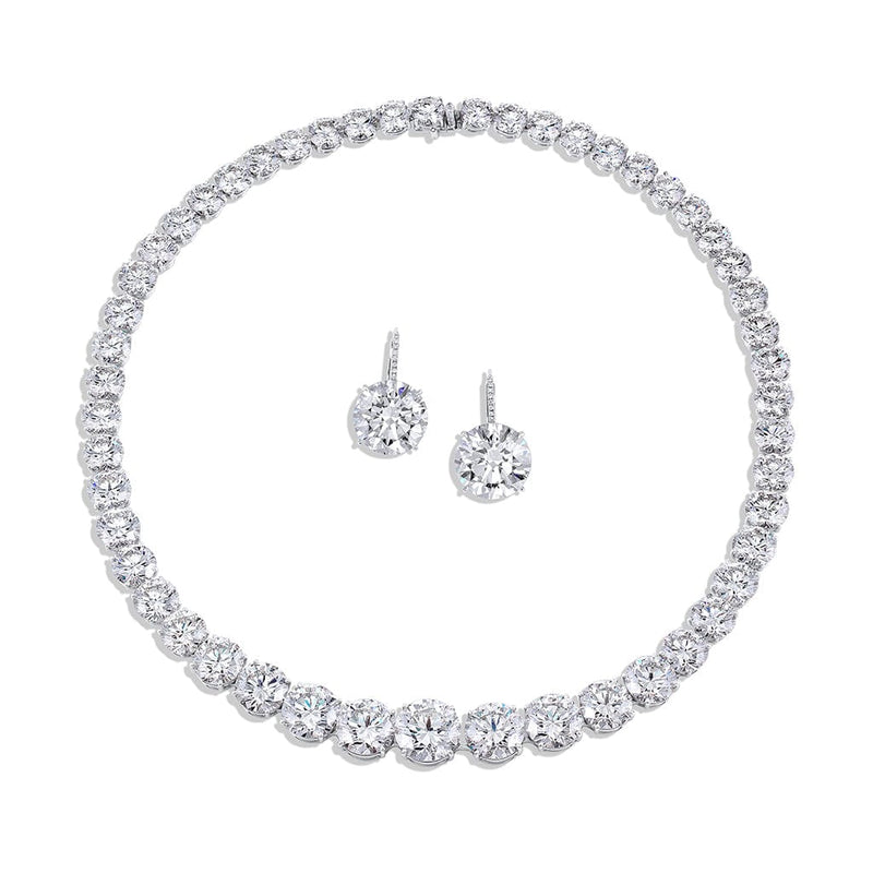 Platinum 21ct Diamond Earrings, GIA Certified