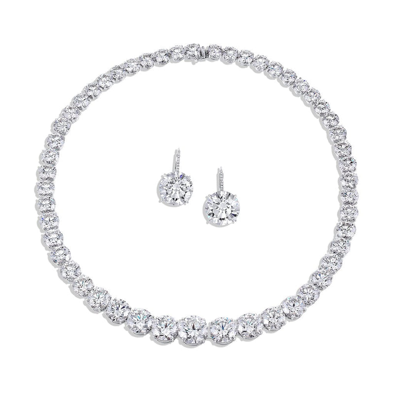 Platinum 100ct Diamond Necklace, GIA Certified