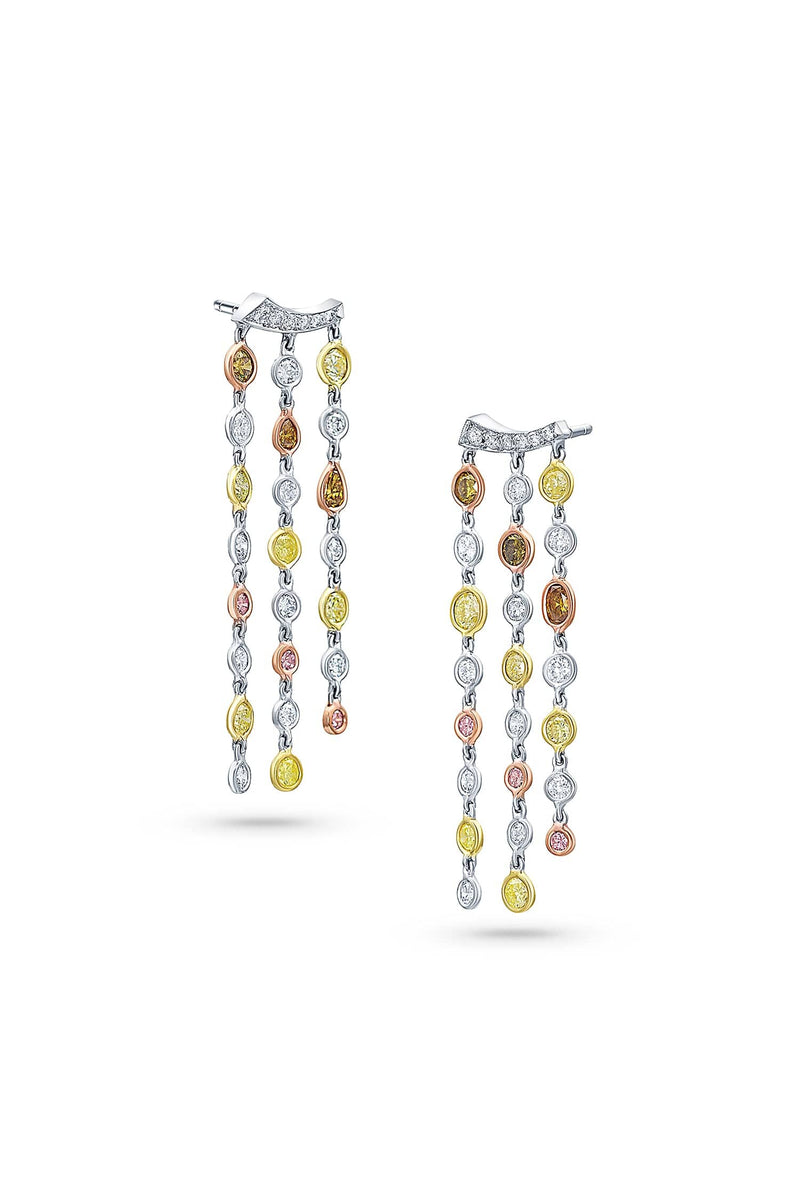 Rivieré Multicolor Diamond Earrings