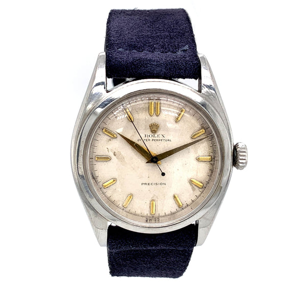 Vintage Rolex Bubble Back Oyster Perpetual Precision 6098 - Pre-Owned
