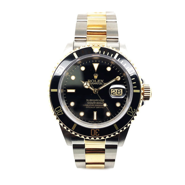 Rolex Submariner 18KT Yellow Gold & Stainless Steel 16613 - Pre-Owned