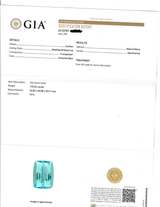 Platinum Impressive Aquamarine and Diamond Ring GIA Certified 132.62cts