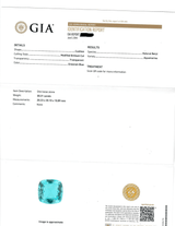 14k White Gold 30.31ct Aquamarine Diamond Ring GIA Certified
