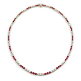 Tiffany & Co. Victoria Collection Ruby Diamond Necklace - Estate