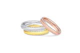 18k Rose Gold 0.64ctw Diamond Inside Out Spiral Band
