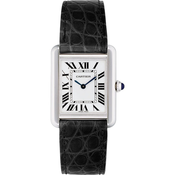 Cartier Tank Solo 3800 Stainless Steel Gents Wristwatch at 1stDibs  cartier  tank large on wrist, cartier tank solo mens, cartier tank 3800