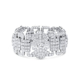 French Art Deco Platinum Diamond Bracelet