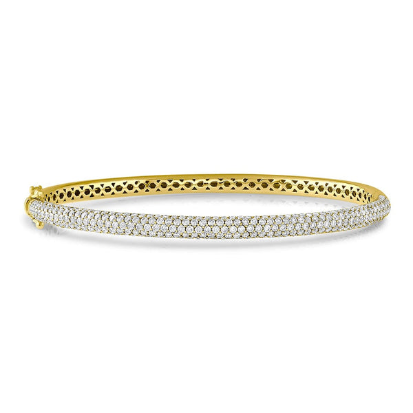18k Yellow Gold 2.75ctw Bangle Bracelet