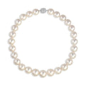 Platinum 15mm - 17.5mm South Sea Pearl Diamond Necklace
