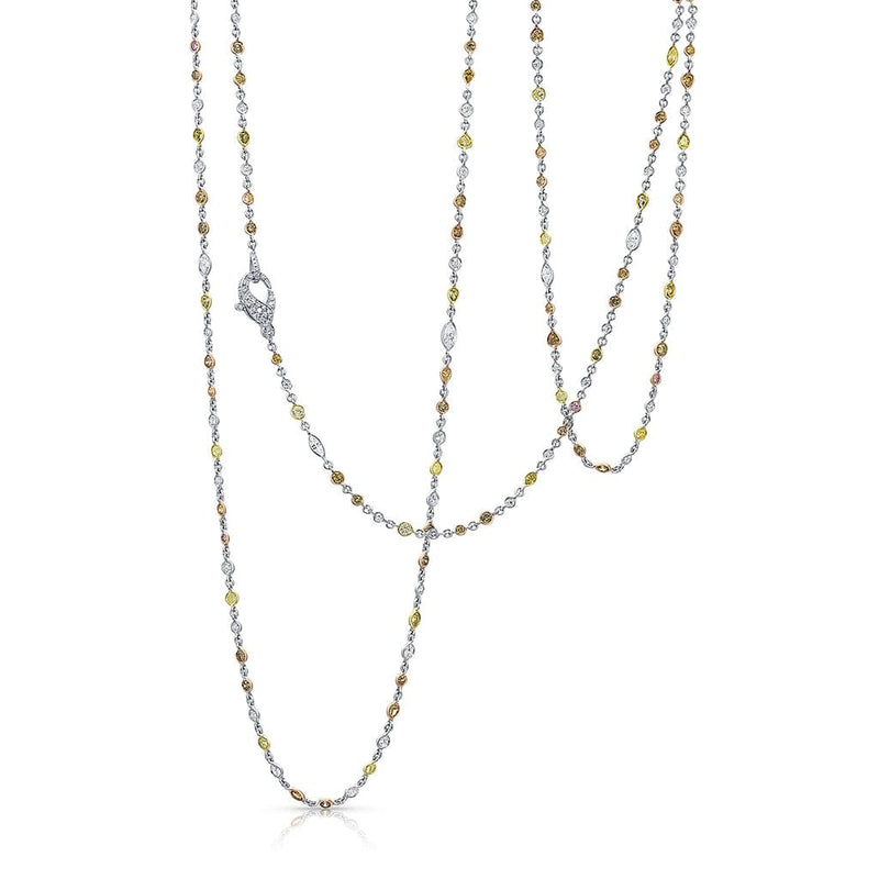 Rivière Multicolor Diamond Necklace 42"