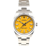 Rolex Oyster Perpetual 31mm 277200 Yellow Dial- Pre-Owned