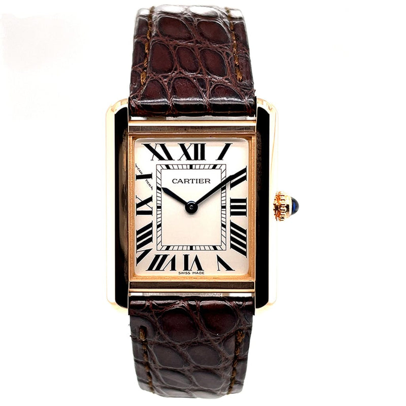 Cartier Tank Solo Rose Gold Small Model W5200024 - Certified Pre-owned