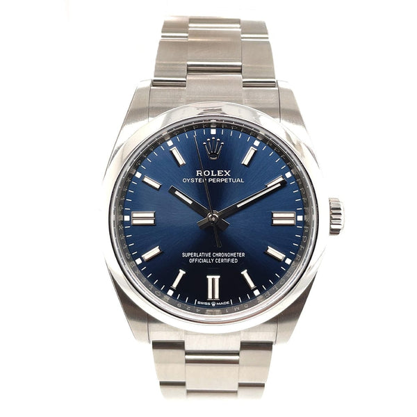 Rolex Oyster Perpetual 36mm 126000 Bright Blue Dial - Pre-Owned