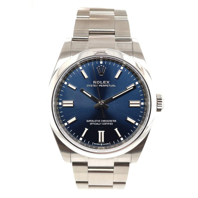 Rolex Oyster Perpetual 36mm 126000 Bright Blue Dial - Pre-Owned