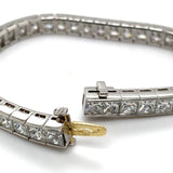 Tiffany & Co. Platinum Princess Cut Diamond Line Bracelet