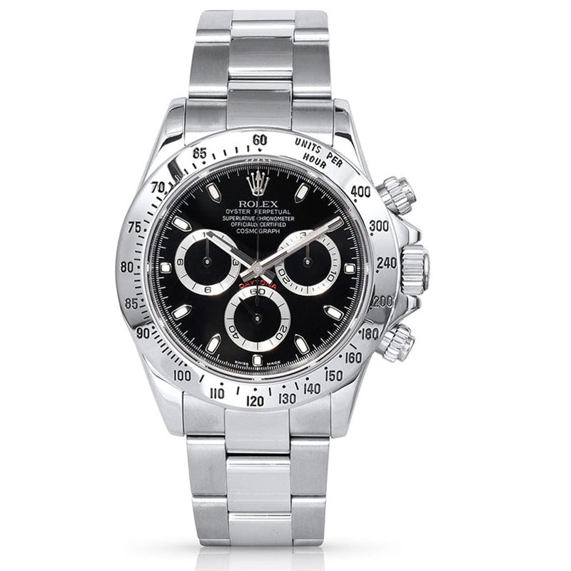 Rolex Daytona Black Dial Chronograph 116520 - Pre-Owned 2010