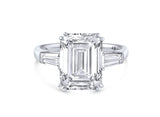 18kt White Gold Emerald Cut Diamond Ring, GIA Certified