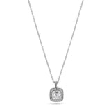 Tiffany & Co. Platinum Cushion Modified Brilliant Cut Diamond Pendant - Estate