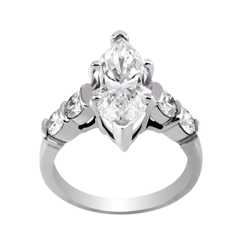 3ct Marquise Cut Diamond Ring, GIA-certified