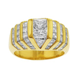 1.43ct Quadrillon Ring, center diamond GIA-certified