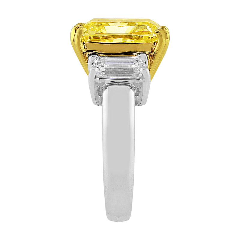 GIA-certified 6ct Fancy Intense Yellow Diamond Ring