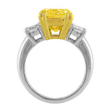 GIA-certified 6ct Fancy Intense Yellow Diamond Ring