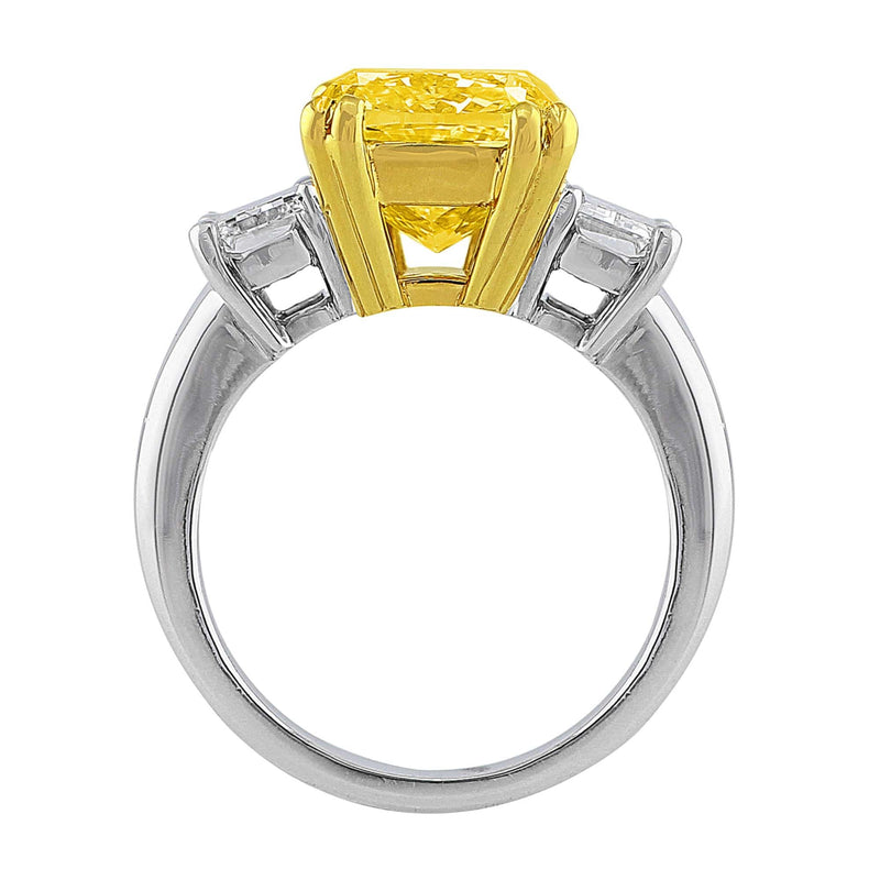 GIA-certified 6ct Fancy Intense Yellow Diamond Ring