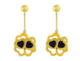 Estate Carrera Y Carrera Dangle Heart Stud Earrings