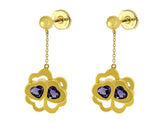 Estate Carrera Y Carrera Dangle Heart Stud Earrings