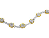 Yellow and White Gold Diamond Bracelet