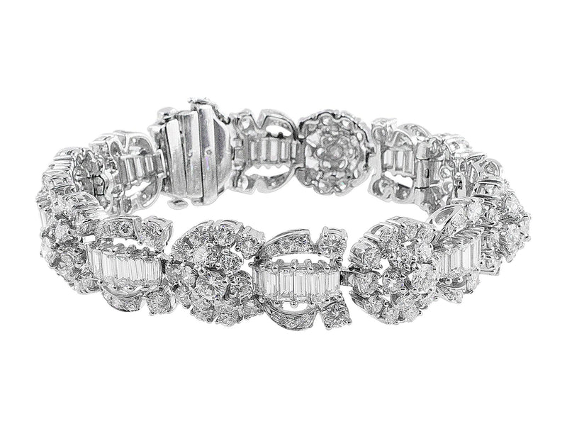 Estate 1950's 22ct Diamond Bracelet