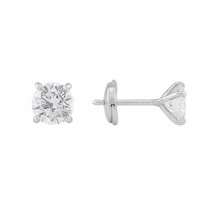 GIA-Certified 2ct Diamond Stud Earrings from the Riviera collection
